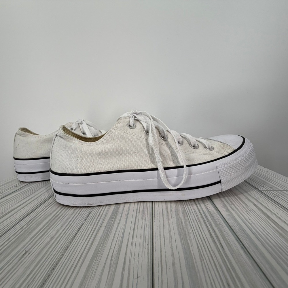 Converse Chuck Taylor All Star Lift White Platform Sneakers Women's Size 10 - Picture 4 of 12